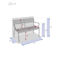Banc Extérieur Greensboro Vert Olive Hespéride 7 Banc Extérieur Greensboro Vert Olive Hespéride -Jardin Meubles Magasin banc exterieur greensboro vert olive hesperide 2