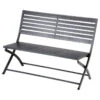 Banc Pliant Olbia Noir Graphite Hespéride 2 Banc Pliant Olbia Noir Graphite Hespéride -Jardin Meubles Magasin banc pliant olbia noir graphite hesperide