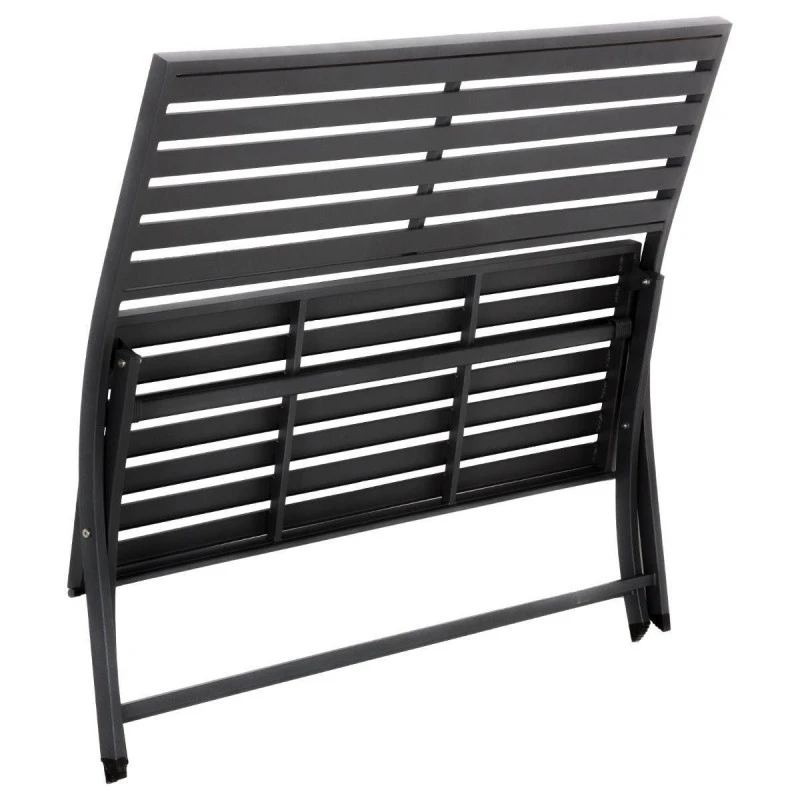 Banc Pliant Olbia Noir Graphite Hespéride 4 Banc Pliant Olbia Noir Graphite Hespéride – Image 3