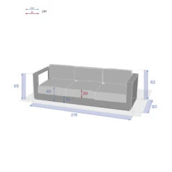 Canapé Extérieur 3 Places Allure Blanc Hespéride 11 Canapé Extérieur 3 Places Allure Blanc Hespéride -Jardin Meubles Magasin canape exterieur 3 places allure blanc hesperide 2