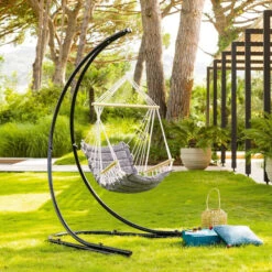 Chaise Détente Extérieur à Suspendre Jinja Hespéride -Jardin Meubles Magasin chaise detente exterieur a suspendre jinja hesperide 1 1