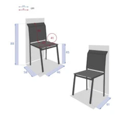 Chaise Extérieur Essentia Graphite/anthracite Hespéride 9 Chaise Extérieur Essentia Graphite/anthracite Hespéride -Jardin Meubles Magasin chaise exterieur essentia graphite anthracite hesperide 3