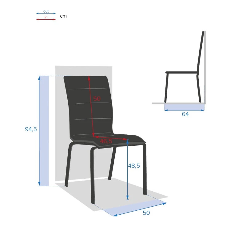Chaise Extérieure Diese Anthracite/graphite Hespéride 6 Chaise Extérieure Diese Anthracite/graphite Hespéride – Image 4