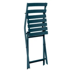 Chaise Métal Pliante Greensboro Bleu Pétrole Hespéride -Jardin Meubles Magasin chaise metal pliante greensboro bleu petrole hesperide 2