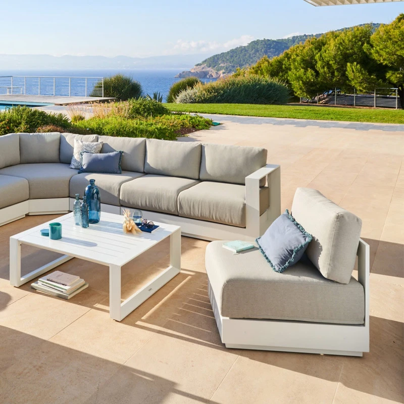 Chauffeuse 1 Place Pour Salon Allure Blanc Hespéride 4 Chauffeuse 1 Place Pour Salon Allure Blanc Hespéride – Image 2