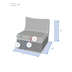 Chauffeuse Extérieur Moorea Hespéride Terre D'ombre 7 Chauffeuse Extérieur Moorea Hespéride Terre D'ombre -Jardin Meubles Magasin chauffeuse exterieur moorea hesperide terre ombre 2