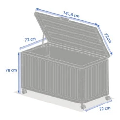 Coffre De Rangement Extérieur 670L Edenio Graphite Hespéride 9 Coffre De Rangement Extérieur 670L Edenio Graphite Hespéride -Jardin Meubles Magasin coffre de rangement exterieur 670l edenio graphite hesperide 3