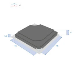Dalle Pour Parasol 25 Kg Béton Stacio Ardoise Hespéride -Jardin Meubles Magasin dalle pour parasol 25 kg beton stacio ardoise hesperide 1 2