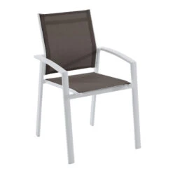 Fauteuil Axiome Hespéride Noisette Et Blanc