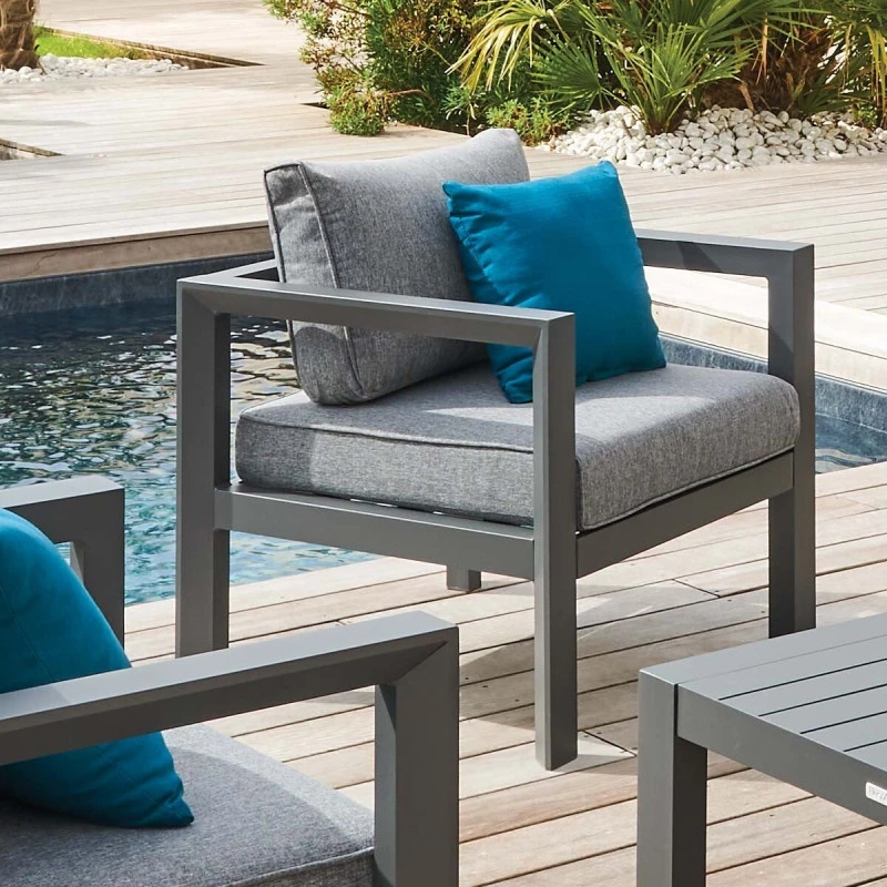 Fauteuil De Jardin Evasion Graphite Hespéride 4 Fauteuil De Jardin Evasion Graphite Hespéride – Image 2