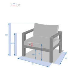 Fauteuil De Jardin Jauca Noisette / Gris Boisé Hespéride -Jardin Meubles Magasin fauteuil de jardin jauca noisette gris boise hesperide 2