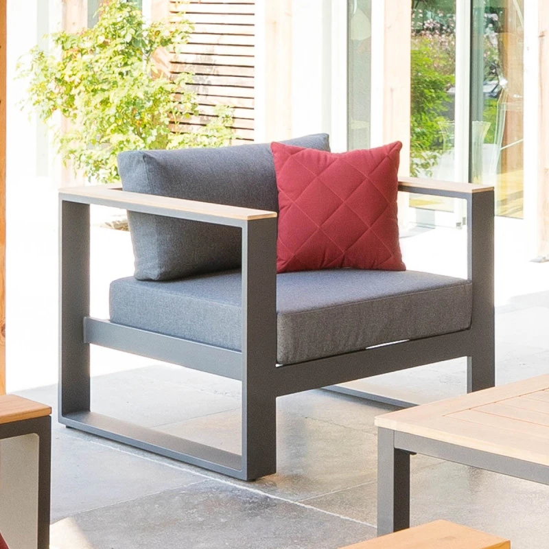 Fauteuil De Salon Emperia Graphite Hespéride 4 Fauteuil De Salon Emperia Graphite Hespéride – Image 2