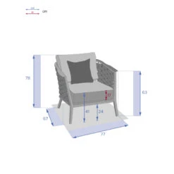 Fauteuil De Salon Extérieur 1 Place Embruns Hespéride 11 Fauteuil De Salon Extérieur 1 Place Embruns Hespéride -Jardin Meubles Magasin fauteuil de salon exterieur 1 place embruns hesperide 3