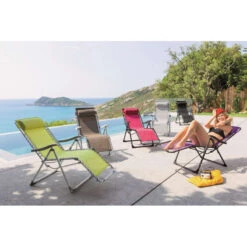 Fauteuil Détente D'extérieur Hespéride Silos Gris Galet -Jardin Meubles Magasin fauteuil detente d exterieur hesperide silos gris galet 5