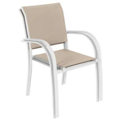 Fauteuil Empilable Piazza Hespéride Lin/blanc 6 Fauteuil Empilable Piazza Hespéride Lin/blanc -Jardin Meubles Magasin fauteuil empilable piazza hesperide lin blanc 1