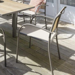 Fauteuil Empilable Piazza Hespéride Lin/tonka 6 Fauteuil Empilable Piazza Hespéride Lin/tonka -Jardin Meubles Magasin fauteuil empilable piazza hesperide lin tonka 1