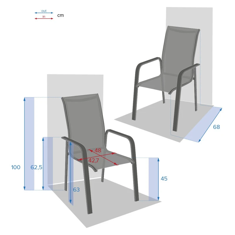 Fauteuil Essio Dossier Haut Lin/blanc Hespéride 4 Fauteuil Essio Dossier Haut Lin/blanc Hespéride – Image 2