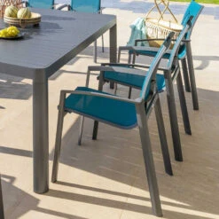 Fauteuil Extérieur Axant Bleu Canard/graphite Hespéride 6 Fauteuil Extérieur Axant Bleu Canard/graphite Hespéride -Jardin Meubles Magasin fauteuil exterieur axant bleu canard graphite hesperide 1