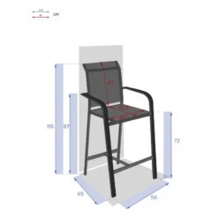 Fauteuil Haut Essentia Anthracite Et Graphite Hespéride 9 Fauteuil Haut Essentia Anthracite Et Graphite Hespéride -Jardin Meubles Magasin fauteuil haut essentia anthracite et graphite hesperide 3