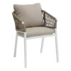 Fauteuil Oriengo Mailles Taupe/blanc Hespéride 2 Fauteuil Oriengo Mailles Taupe/blanc Hespéride -Jardin Meubles Magasin fauteuil oriengo mailles taupeblanc hesperide