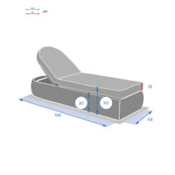 Lit Piscine Moorea Terre Ombre Hespéride -Jardin Meubles Magasin lit piscine moorea terre ombre hesperide 7