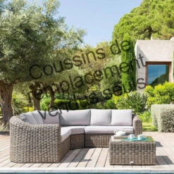 Lot De 9 Coussins Pour Salon Angle Moorea Beige Hespéride -Jardin Meubles Magasin lot de 9 coussins pour salon angle moorea beige hesperide 1