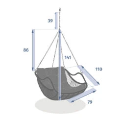 Loveuse à Suspendre Gibraltar Ardoise Hespéride 9 Loveuse à Suspendre Gibraltar Ardoise Hespéride -Jardin Meubles Magasin loveuse a suspendre gibraltar ardoise hesperide 3