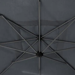 Parasol Décentré Carré Manoa Ardoise Hespéride -Jardin Meubles Magasin parasol decentre carre manoa ardoise hesperide 1 2