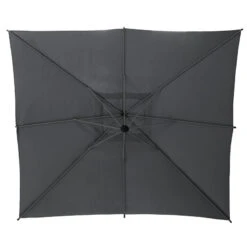 Parasol Décentré Carré Manoa Ardoise Hespéride -Jardin Meubles Magasin parasol decentre carre manoa ardoise hesperide 1 4