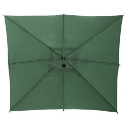 Parasol Décentré Carré Manoa Vert Olive Hespéride -Jardin Meubles Magasin parasol decentre carre manoa vert olive hesperide 2