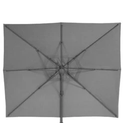 Parasol Décentré Eléa Inclinable Rectangulaire Ardoise Hespéride -Jardin Meubles Magasin parasol decentre elea inclinable 3 4 ardoise hesperide 2