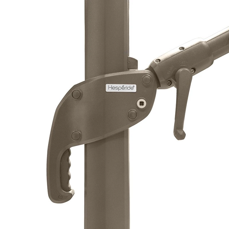 Parasol Décentré Eléa Inclinable Rectangulaire Noisette Hespéride 4 Parasol Décentré Eléa Inclinable Rectangulaire Noisette Hespéride – Image 3