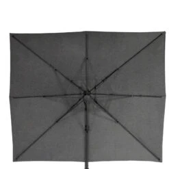 Parasol Décentré Eléa Rectangulaire Toile Sunbrella® Anthracite Hespéride -Jardin Meubles Magasin parasol decentre elea rectangulaire sunbrella anthracite hesperide 4