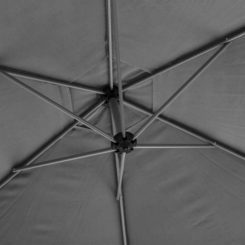 Parasol Décentré Rond Manoa Ardoise Hespéride 7 Parasol Décentré Rond Manoa Ardoise Hespéride – Image 5