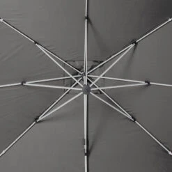 Parasol Déporté Carré Equador Ardoise Hespéride 14 Parasol Déporté Carré Equador Ardoise Hespéride -Jardin Meubles Magasin parasol deporte carre equador ardoise hesperide 1 4