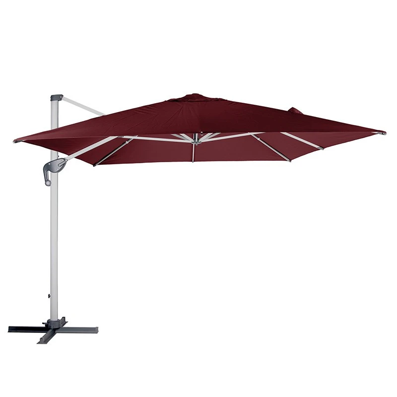 Parasol Déporté Rectangulaire Equador Bordeaux Hespéride 4 Parasol Déporté Rectangulaire Equador Bordeaux Hespéride – Image 2