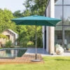 Parasol Droit Carré 2,5x2,5m Soya Bleu Canard Hespéride -Jardin Meubles Magasin parasol droit carre 25x25m soya bleu canard hesperide