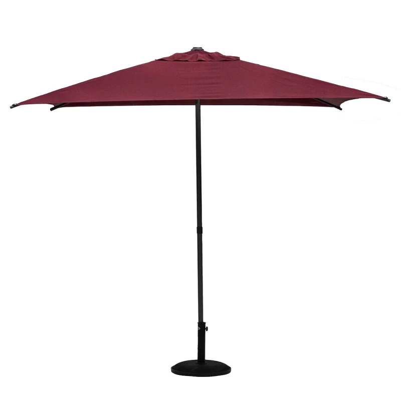 Parasol Droit Carré 2,5x2,5m Soya Bordeaux Hespéride 4 Parasol Droit Carré 2,5x2,5m Soya Bordeaux Hespéride – Image 2