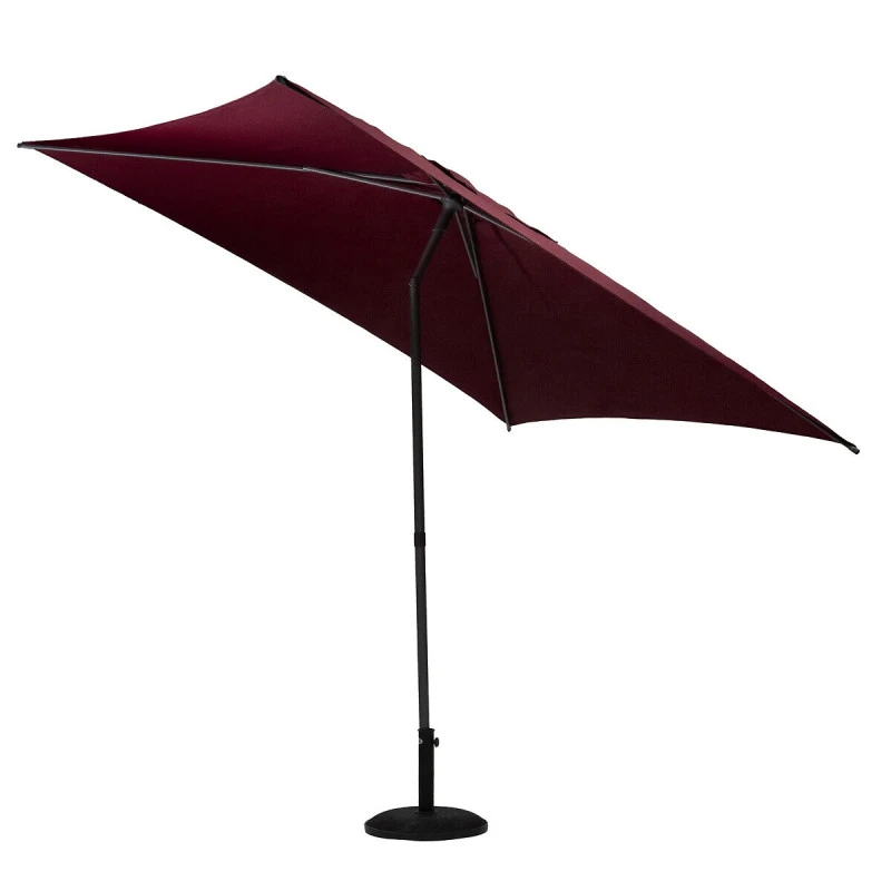 Parasol Droit Carré 2,5x2,5m Soya Bordeaux Hespéride 5 Parasol Droit Carré 2,5x2,5m Soya Bordeaux Hespéride – Image 3