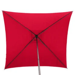 Parasol Droit Carré 2,5x2,5m Soya Grenade Hespéride -Jardin Meubles Magasin parasol droit carre 25x25m soya grenade hesperide 3