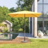 Parasol Droit Carré 2,5x2,5m Soya Jaune Moutarde Hespéride -Jardin Meubles Magasin parasol droit carre 25x25m soya jaune moutarde hesperide