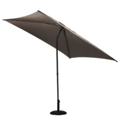 Parasol Droit Carré 2,5x2,5m Soya Taupe Hespéride -Jardin Meubles Magasin parasol droit carre 25x25m soya taupe hesperide 2