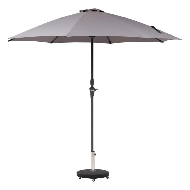 Parasol Droit Rond 2,7m Sisko Ardoise Hespéride 4 Parasol Droit Rond 2,7m Sisko Ardoise Hespéride – Image 2