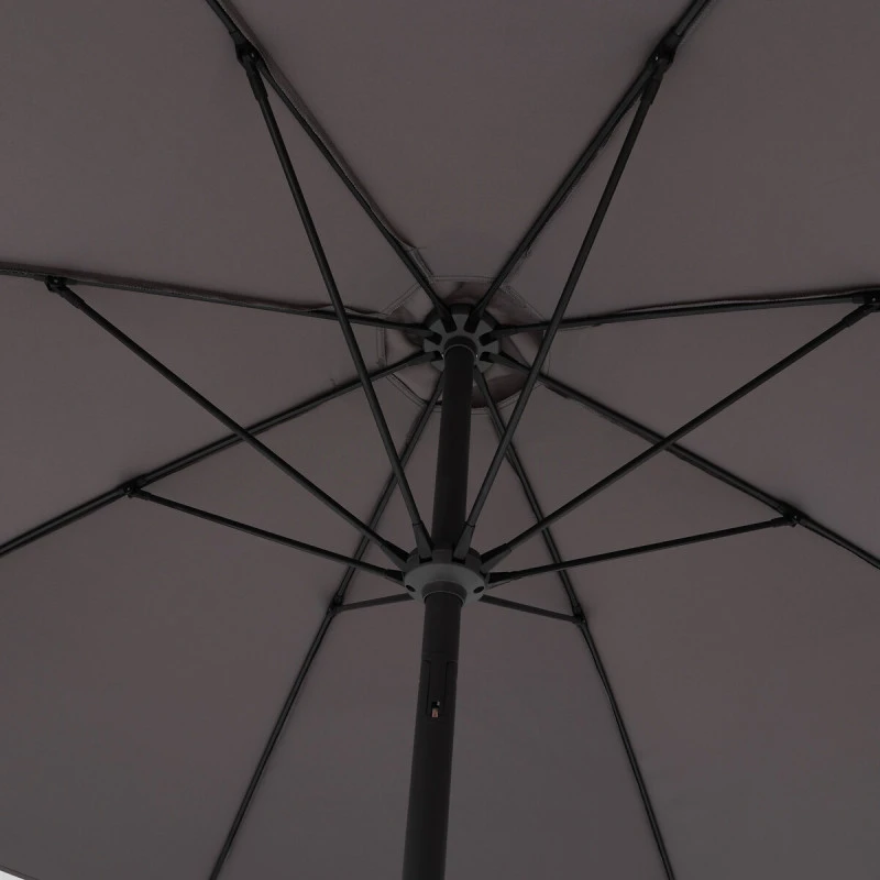 Parasol Droit Rond 2,7m Sisko Ardoise Hespéride 8 Parasol Droit Rond 2,7m Sisko Ardoise Hespéride – Image 6