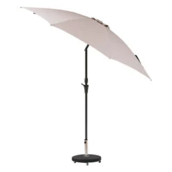Parasol Droit Rond 2,7m Sisko Taupe Hespéride 10 Parasol Droit Rond 2,7m Sisko Taupe Hespéride -Jardin Meubles Magasin parasol droit rond 27m sisko taupe hesperide 2