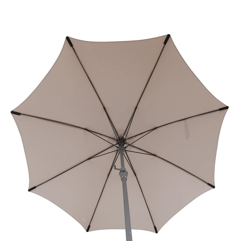 Parasol Droit Rond 2,7m Sisko Taupe Hespéride 6 Parasol Droit Rond 2,7m Sisko Taupe Hespéride – Image 4
