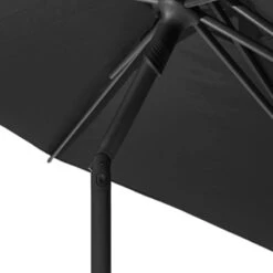 Parasol Droit Rond 2,7m Soya Ardoise Hespéride -Jardin Meubles Magasin parasol droit rond 27m soya ardoise hesperide 1 2