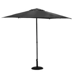 Parasol Droit Rond 2,7m Soya Ardoise Hespéride -Jardin Meubles Magasin parasol droit rond 27m soya ardoise hesperide 1 4