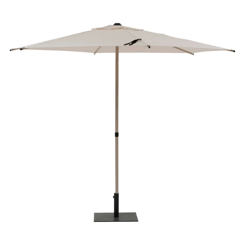 Parasol Droit Rond 2,7m Soya Blé/argile Hespéride 4 Parasol Droit Rond 2,7m Soya Blé/argile Hespéride – Image 2