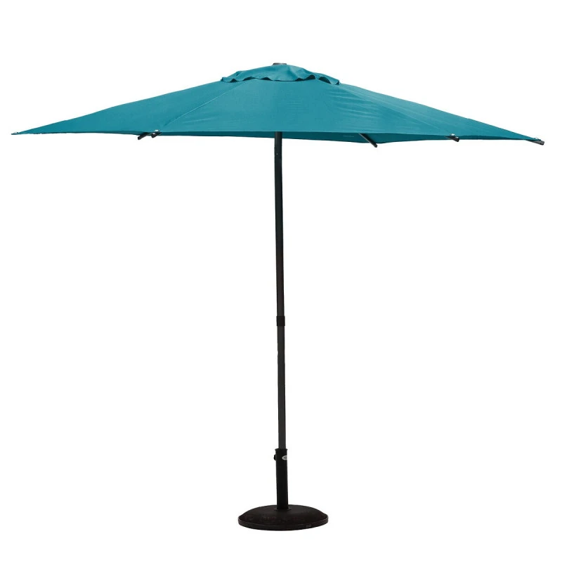 Parasol Droit Rond 2,7m Soya Bleu Canard Hespéride 4 Parasol Droit Rond 2,7m Soya Bleu Canard Hespéride – Image 2